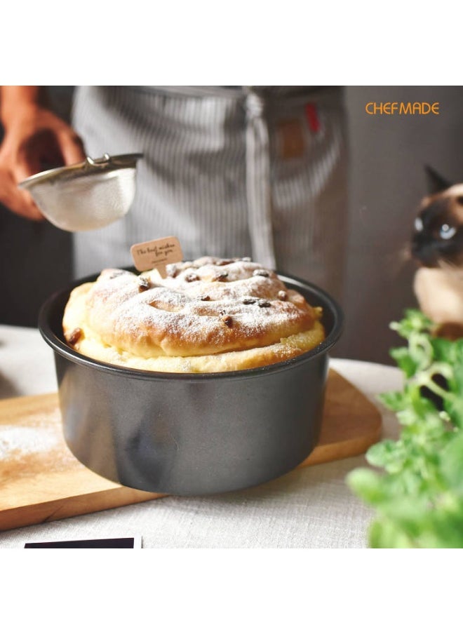 chefmade - Black Non-Stick Removable Bottom Cake Pan - Image 1