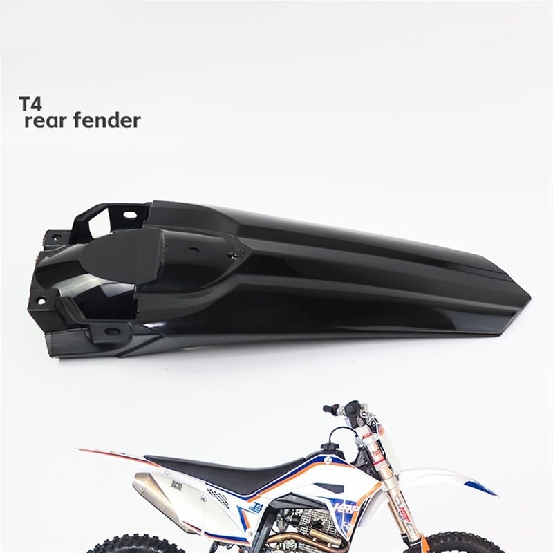 Vuzmode Pit Dirt Bike Rear Wheel Fender Kit - Red - Image 2