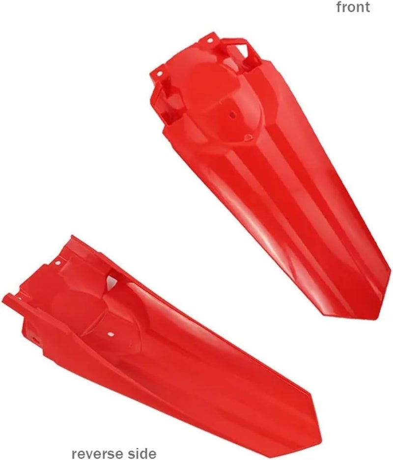 Vuzmode Pit Dirt Bike Rear Wheel Fender Kit - Red - Image 4