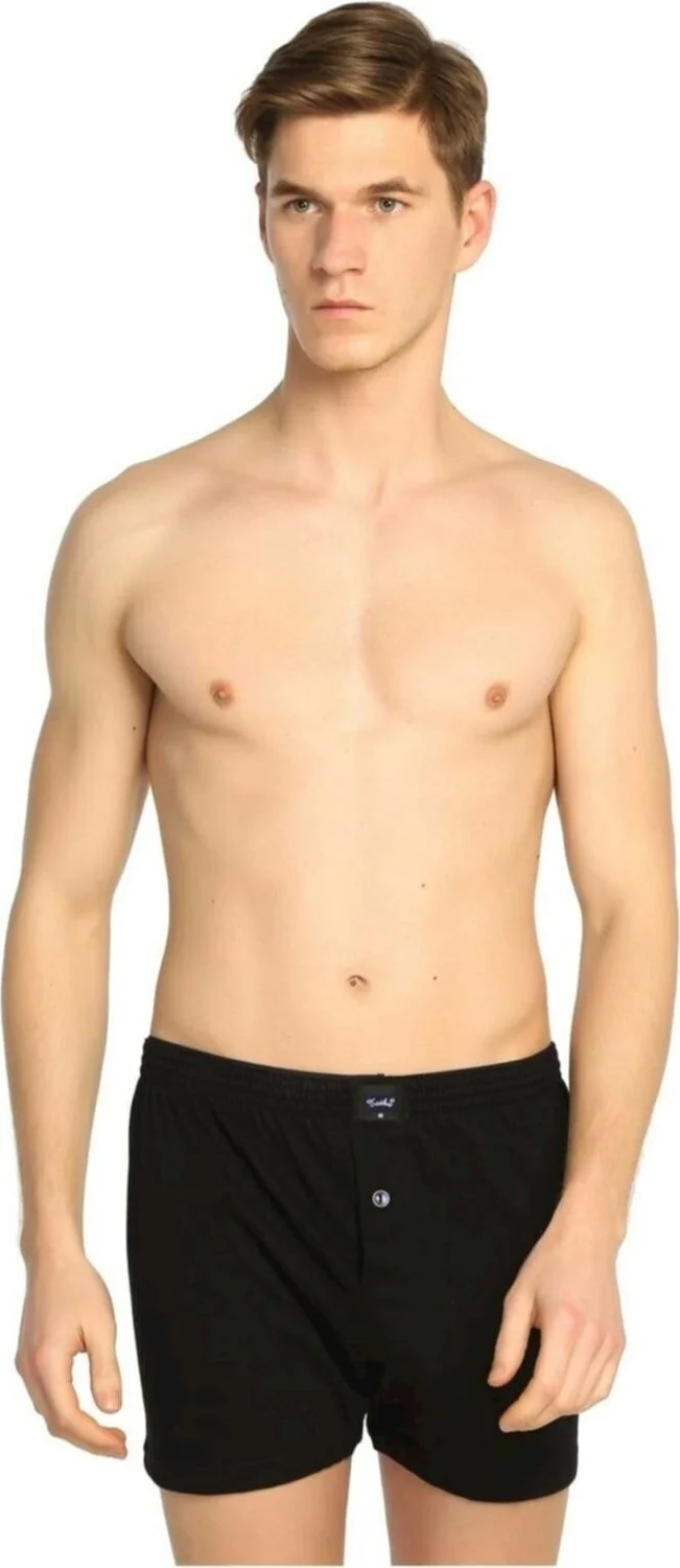 توتكو 12 Pieces Black Color Towel Waist Boxer