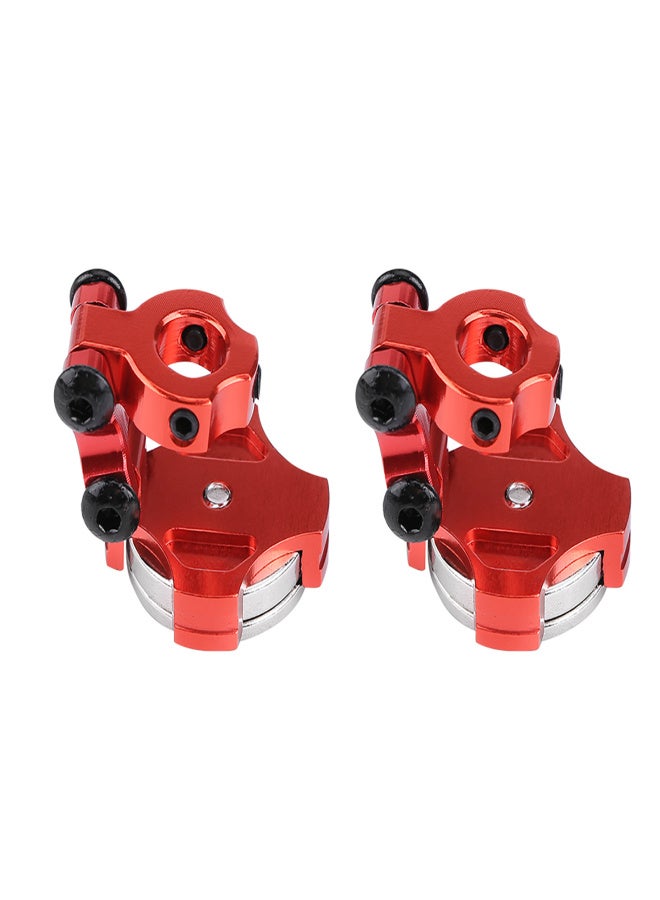 2Pcs Model Vehicle Accessories Metal Magnetic Stealth Body Post Mount for RC Car (Red) - Image 5