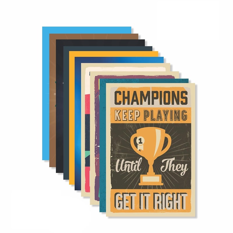 PRINTELLIGENT Quote and motivational poster set of 10 size (45 cm x 30 cm) (H) - Image 1