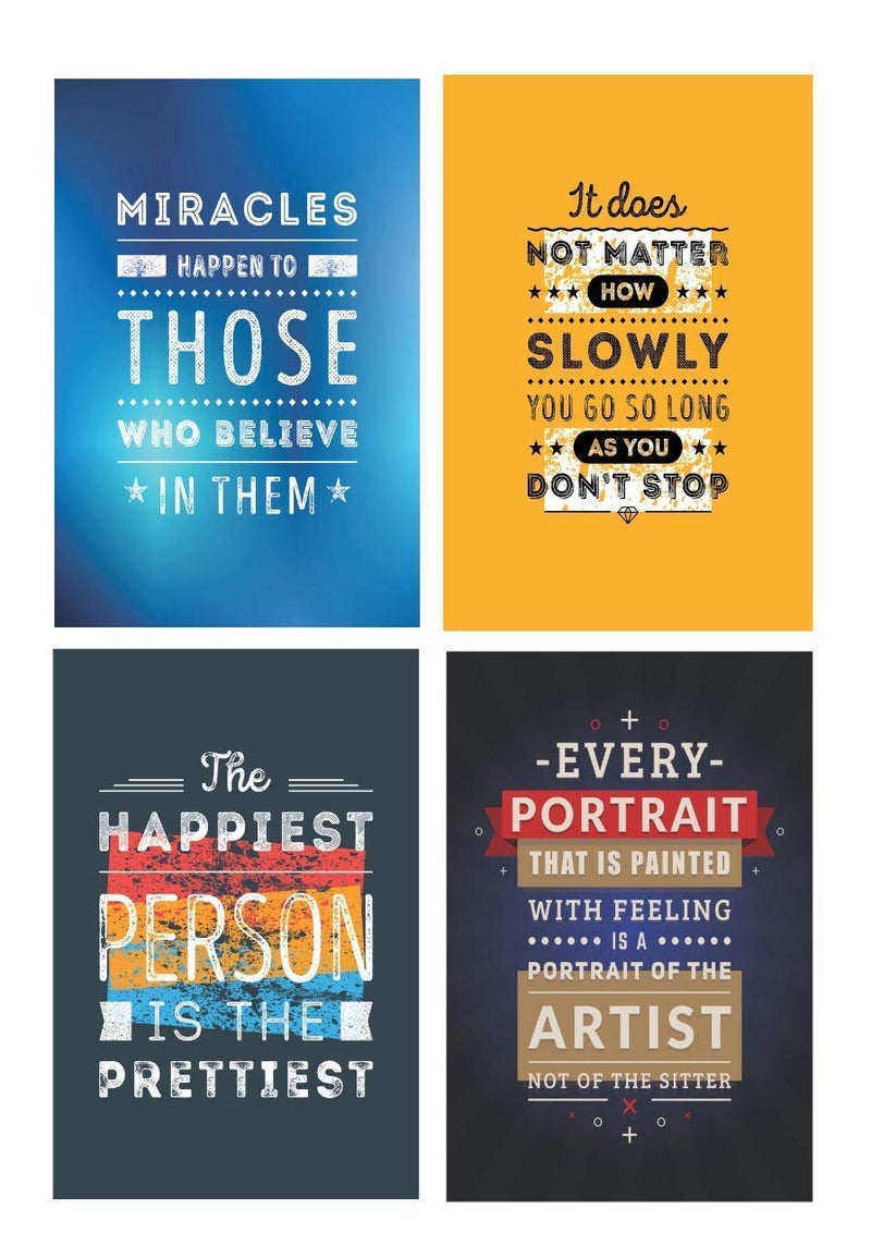 PRINTELLIGENT Quote and motivational poster set of 10 size (45 cm x 30 cm) (H) - Image 4