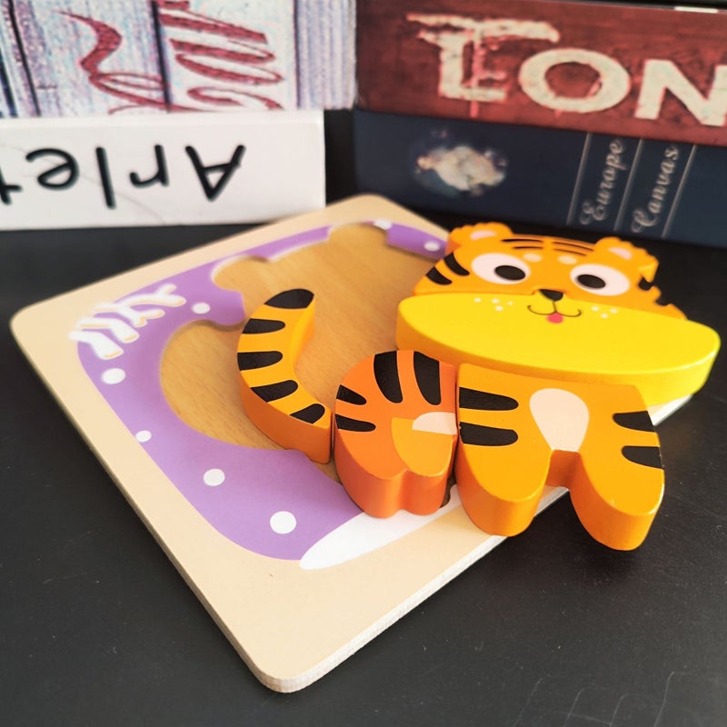 Baby Children Wooden Three-Dimensional 3D Advanced Puzzle Baby Early Education And Intelligence Training Hand-Eye Toys For Boys And Girls - Image 5
