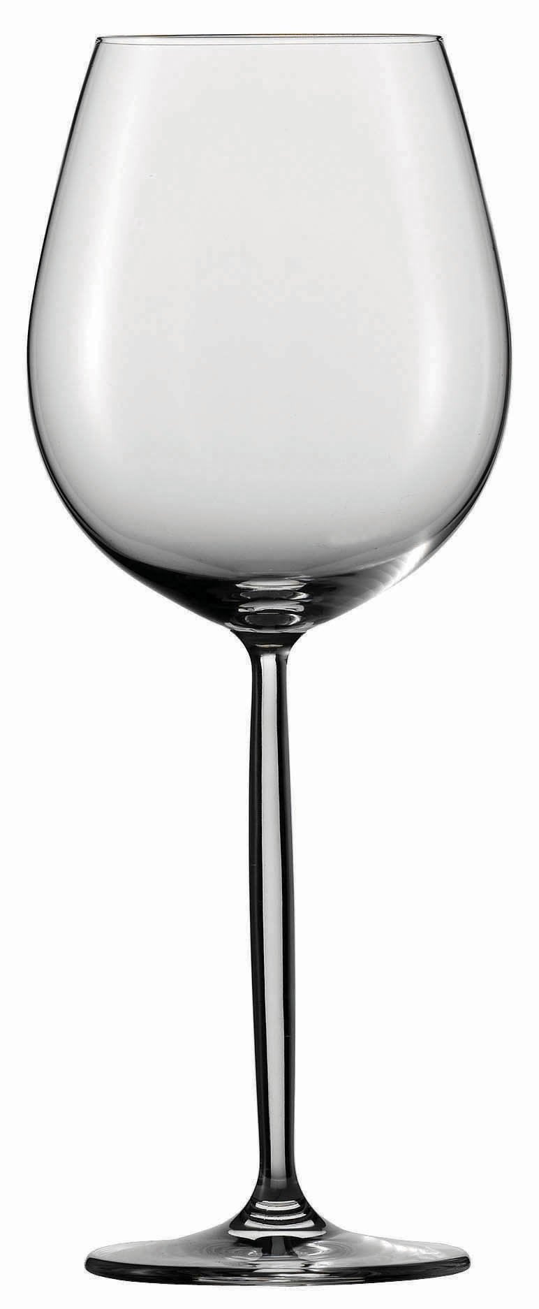 Schott Zwiesel Tritan Crystal Glass Diva Stemware Collection Burgundy Red Wine Glass 1512Ounce Set of 6