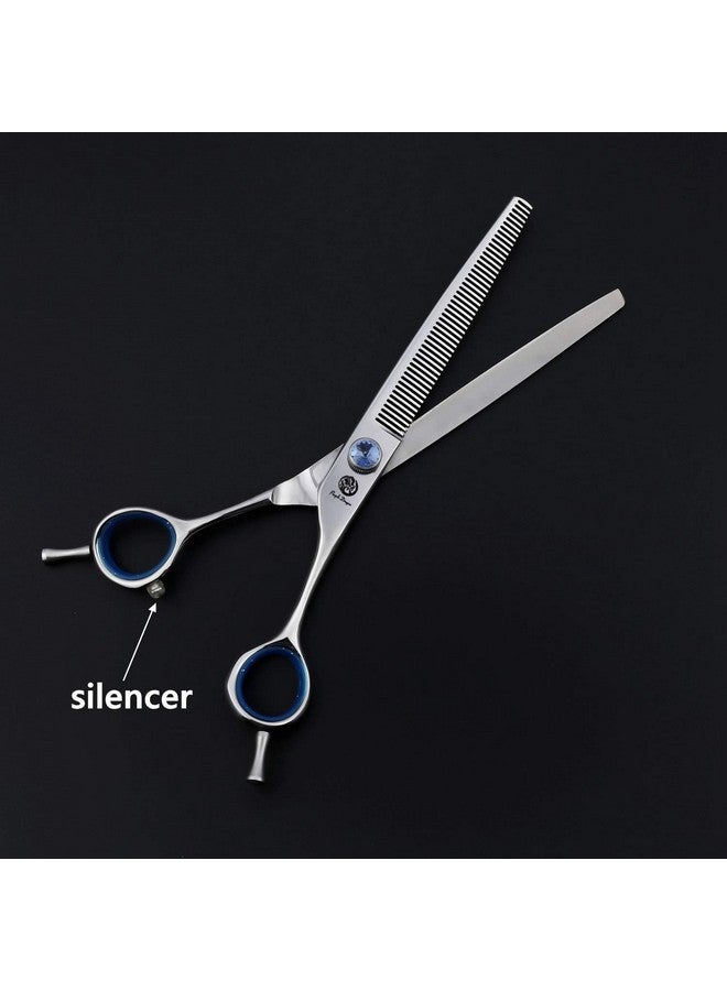Purple Dragon Touch Pet Blenders Shears, 7.0" 50-Tooth Thinning Scissor for Dogs, 440c Japanese Stainless Steel Texturizers Dog Thinning Shears(Blue) - Image 3
