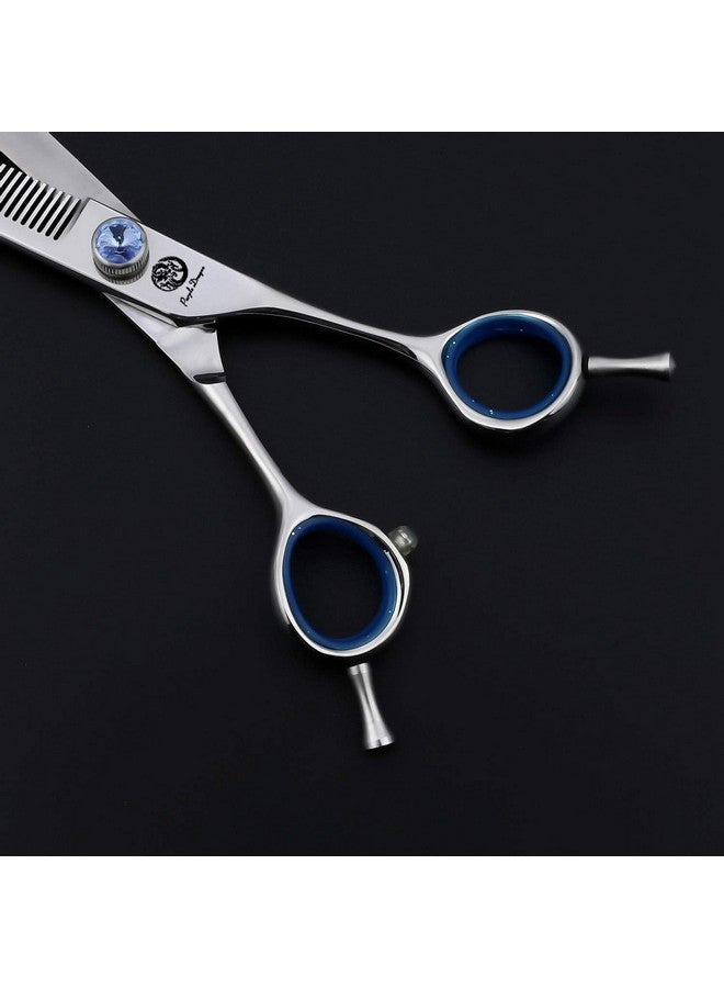 Purple Dragon Touch Pet Blenders Shears, 7.0" 50-Tooth Thinning Scissor for Dogs, 440c Japanese Stainless Steel Texturizers Dog Thinning Shears(Blue) - Image 5