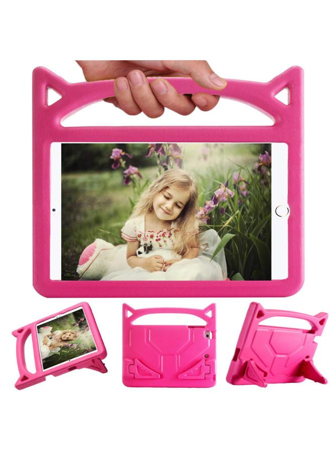 Suitable For 2017Kindle 2019Fire HD 10 Children Tablet Cartoon Eva Protective Case Silicone Leather-Color:Rose Red-Applicable Model:Samsung T510/515