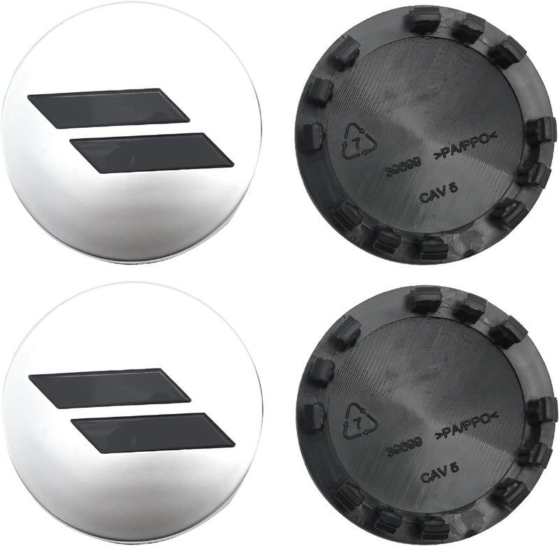MDEOOSKY 4Pcs 6CZ27DX8AA 63mm 2.5" Wheel Center Cap Covers Replacement for Dodge Charger Challenger Durango Replace 6CZ27RM8AA (Silver) - Image 1