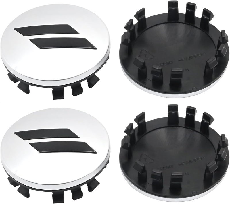 MDEOOSKY 4Pcs 6CZ27DX8AA 63mm 2.5" Wheel Center Cap Covers Replacement for Dodge Charger Challenger Durango Replace 6CZ27RM8AA (Silver) - Image 2