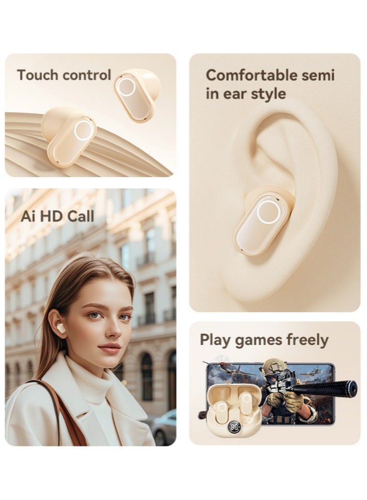 JBLTM New M89 Bluetooth headset in-ear short handle Bluetooth headset Super long battery life Sports running Long wear without pain (skin color)  - Image 5