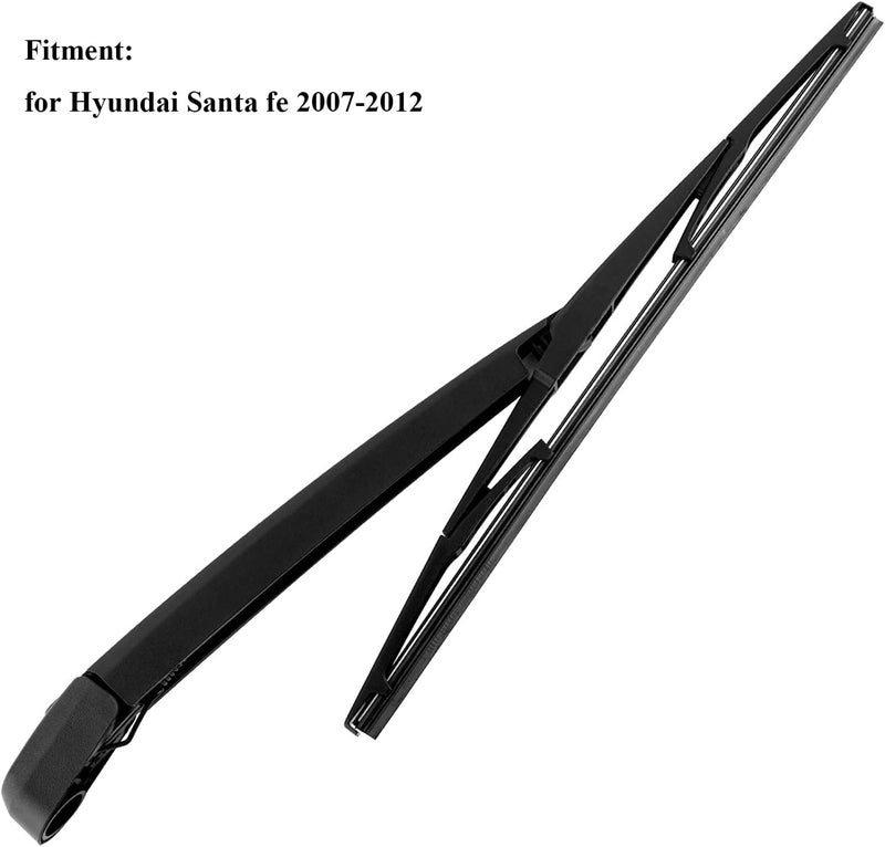 DUILEO Rear Windshield Wiper Arm & Blade Set for Hyundai Santa Fe 2007-2012 - Image 3