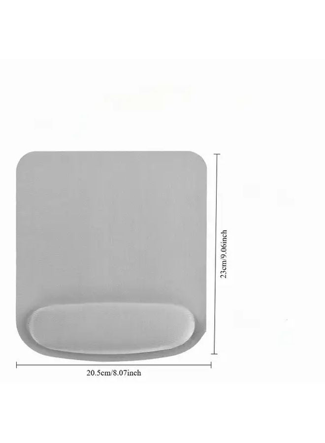 Ergonomic Mouse Pad With Gel Wrist Rest Black Anti Fouling Surface Comfort Support - Image 2