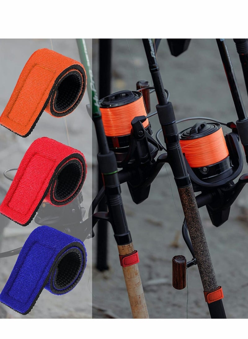 Y&D 12 pcs Fishing Rods Belts, Pole Strap Stretchy Rod Holder Elastic Tackle Tie Casting for and Fly Rod, Ties Straps, 6 Color - Image 3