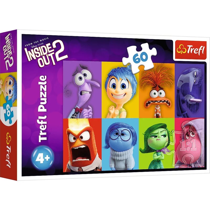 Trefl - Disney Inside Out 2 Get to Know Your Emotions 60 Pieces - 17397 - Image 1