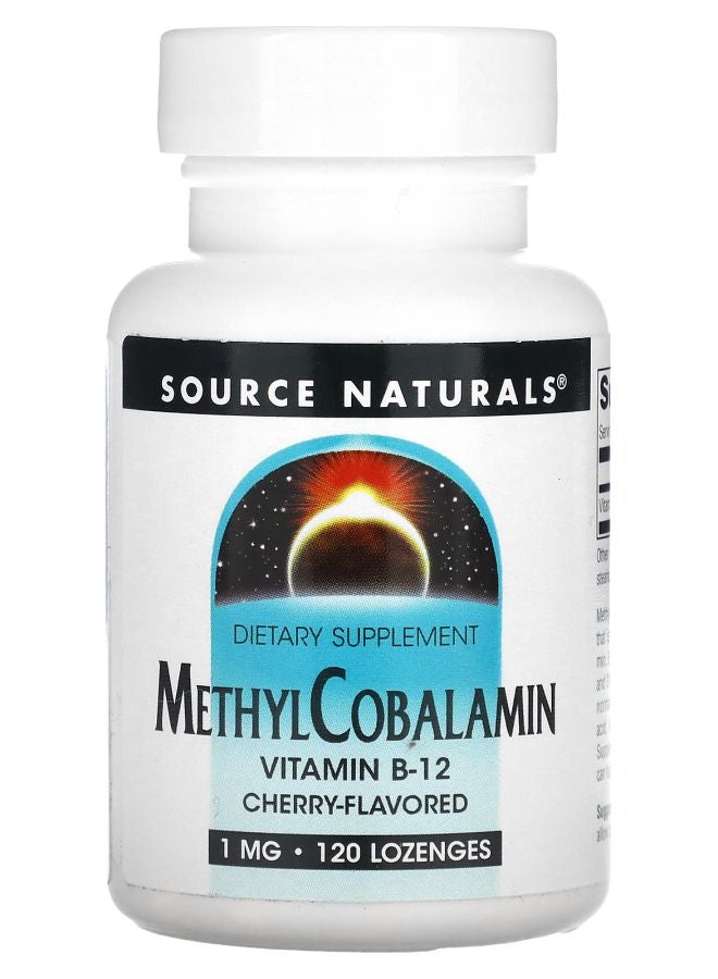 Source Naturals MethylCobalamin Vitamin B12 Cherry 1 mg 120 Lozenges