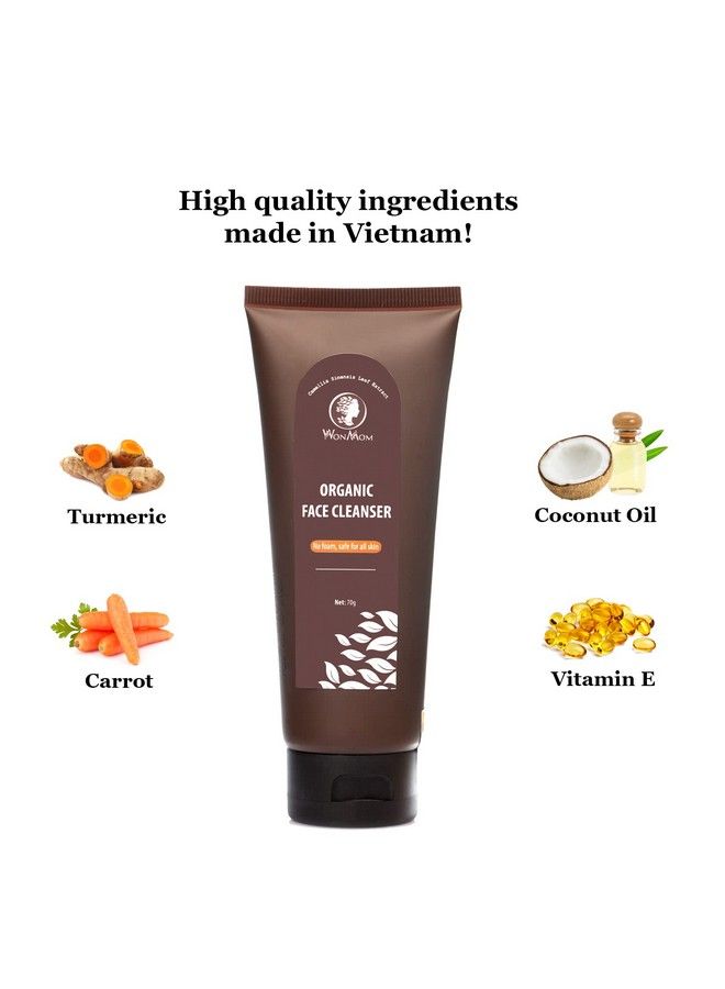 WONMOM Organic Face Cleanser (2.5 Ounces) - Image 4