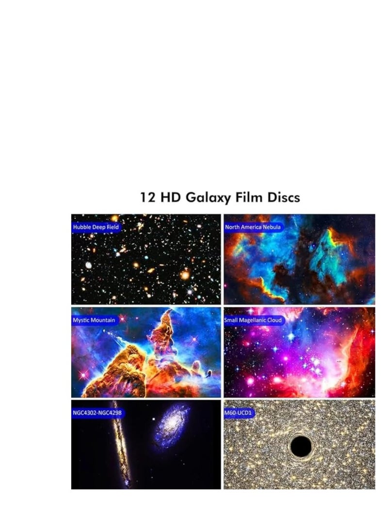 مصباح طاولة ديكور غرفة الأطفال مع قرص فيلم 12 قطعة، مصباح إسقاط LED لغرفة نوم الأطفال، المسرح المنزلي، الحفلات، ديكور غرفة المعيشة.