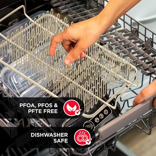 BAKKENMASTER Bacon Tray - 2-Piece Set – Marble Coating - Durable, Non-Stick Cooking Tray for Bacon – White Stone Tray and Carbon Steel Rack - Image 5