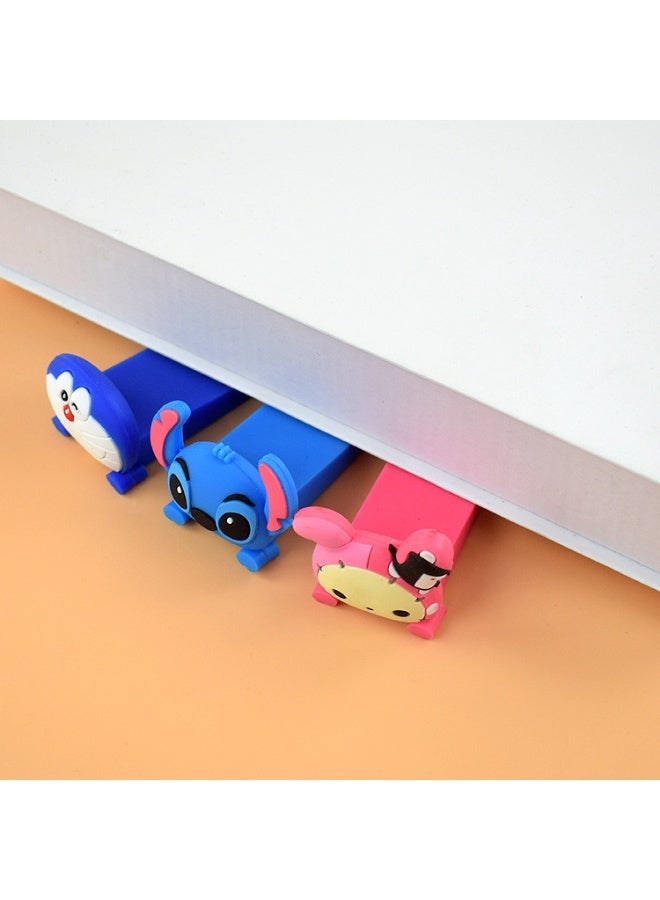NIBEMINENT Baby Safety Creative Wedge Doorstop Cute Cartoon Dog Door Stopper Baby Protect Khaki  - Image 3