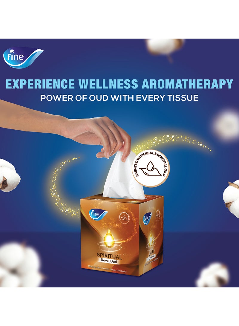 Fine Oud Scent Tissue Boxes 30 Packs x 120 Sheets x 2 Ply Sterilized Mega Saver Pack - Image 2