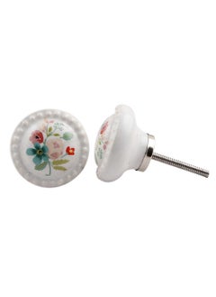 Indian-Shelf IndianShelf 4 Piece Multicolor Flower Ceramic Drawer Knobs for Kitchen Cabinet Hardware Door Pulls Decorative Dresser Luxurious Wardrobe  - Image 2