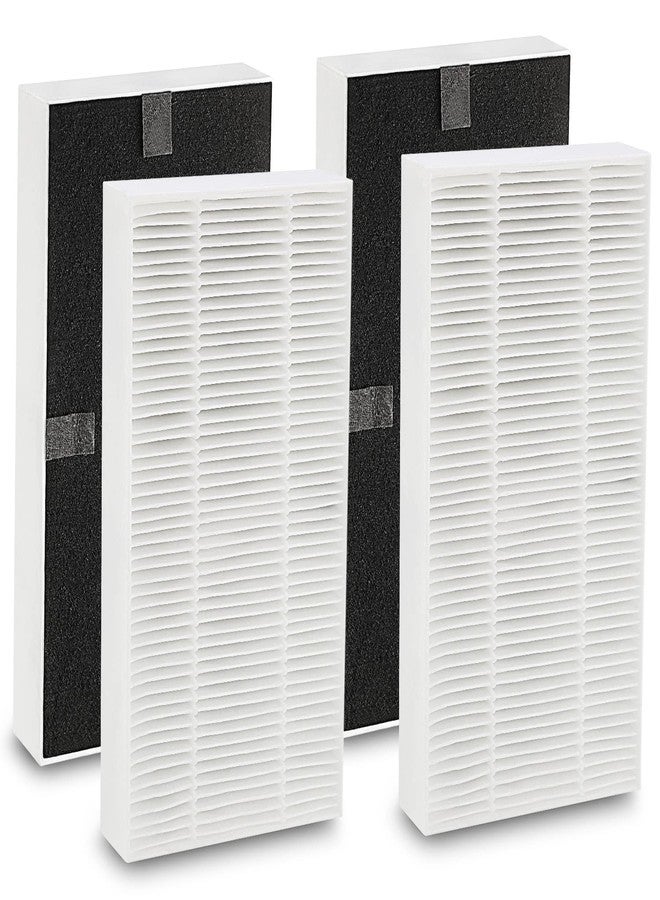 isinlive 4 Pack for Febreze Air purifier Filter Replacement Dual Action HEPA-Type FRF102B, Models FHT170, FHT180, FHT190 and Fit for Honeywell HEPAClean U Filter HRF201B, Models HHT270, HHT290 - Image 1