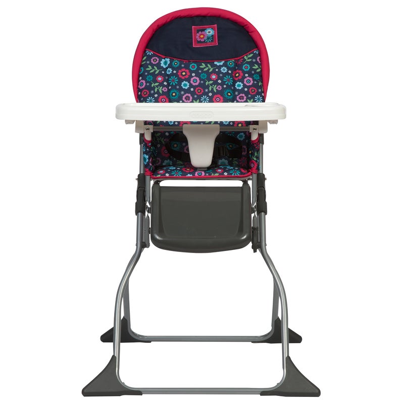 Cosco Kids Highchair for Baby, Simple Foldable High Chair, Convenient, Lightweight, and Compact Design, Flower Garden - Image 1