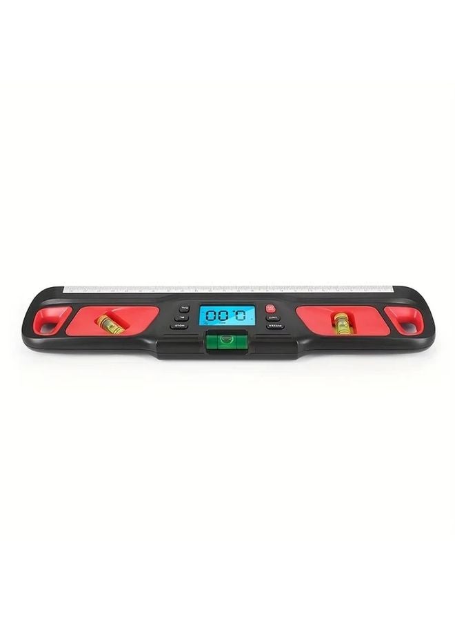 Red Digital Angle Finder With LED Display Magnetic Base 360 Degree Rotation - Image 1
