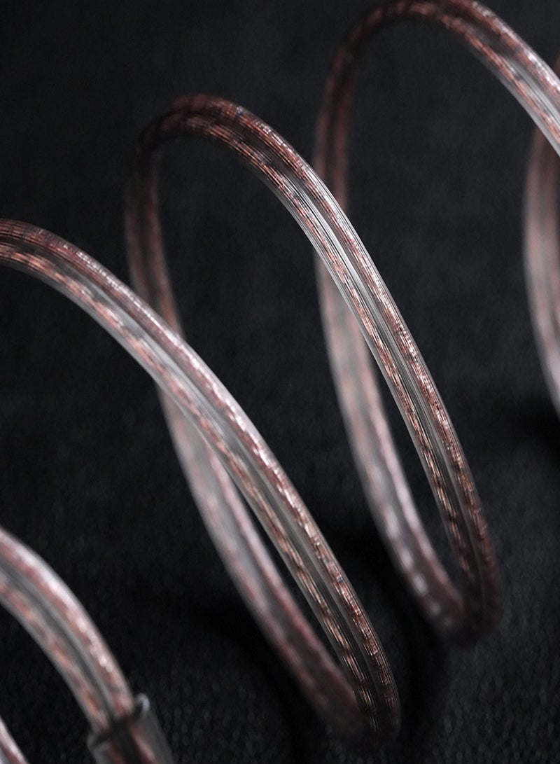 كي زد كابل ترقية KZ OFC كابل استبدال سماعة أذن HiFi موصل مطلي بالذهب 0.75 مم كابل أسود شفاف دبوس C لـ KZ ZSN/ZSN PRO/ZS10 PRO/AS16/AS12 بدون ميكروفون - Image 3