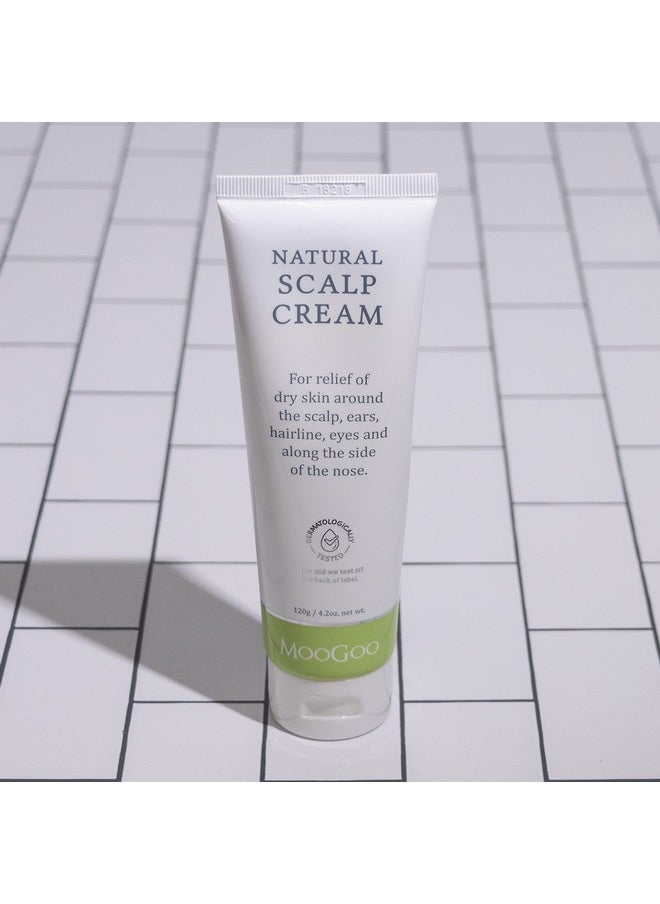 MOOGOO Scalp Cream A Natural Moisturizing Cream To Relieve Dry Skin Around The Scalp Ears Hairline Eyes & Nose Helps Soothe Red Itchy Crusty Skin. Suitable For All Ages Including Newborns.  - Image 4