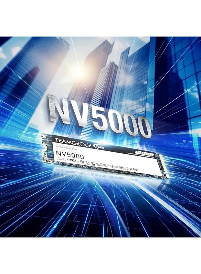 تيم جروب قرص صلب SSD من نوع TEAM GROUP M.2-2280 PCI-E Gen4x4 NV5000 بسعة 2 تيرابايت - TM8FGM002T0C101 - Image 4
