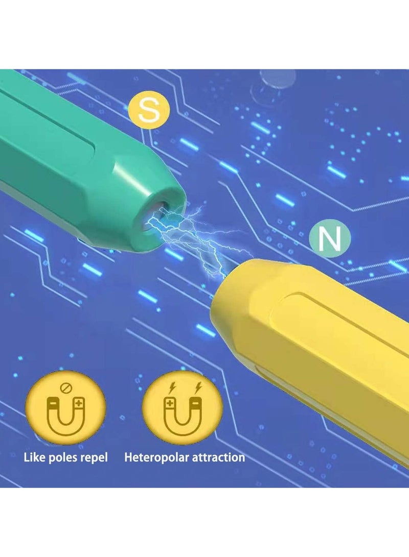 بيبي مجموعة صندوق ألوان مغناطيسي ثلاثي الأبعاد من Baybee، 66 قطعة، ألعاب للأطفال الصغار 3+ بناء مكعبات البناء، ألعاب تعليمية حسية لمرحلة ما قبل المدرسة تنوير الإبداع والبلاط المغناطيسي المبكر - Image 5