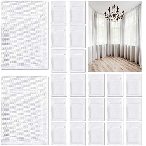 Jetec 28 Pcs Covered Drapery Weights Bottom Vinyl Pendant Window Curtain Weights for Home Office Hotel Curtain Accessories Drapery Sewing Supply