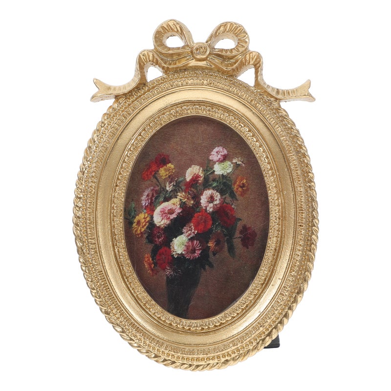 Vintage Resin Oval Wall-Mounted Small Picture Frame European Style Photo Holder - Image 1