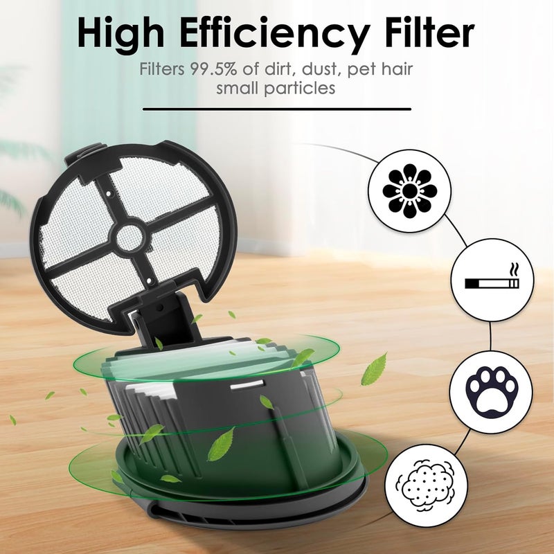 BRUVISH (7 Pack) H14 Pro Replacement HEPA Filters Compatible with Dreame H14 Pro/ H14/ H14 Dual Cordless Wet and Dry Vacuum Cleaner, Filters Accessories Kit, Vacuum Filters, Canister Filter, Upright Filter - Image 2