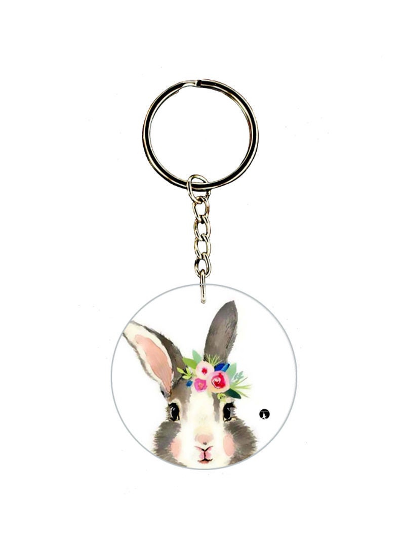 RKN Rabbit Printed Keychain