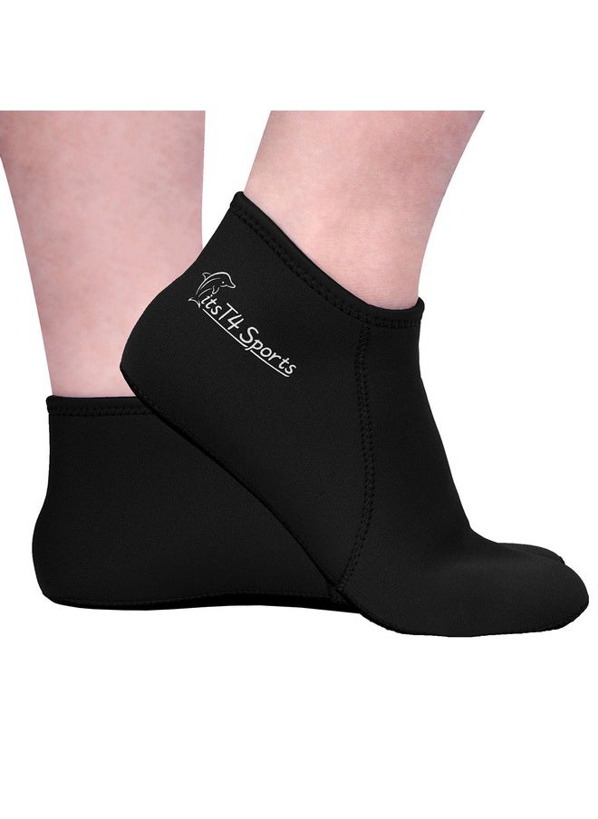 FitsT4 Sports FitsT4 Sports Neoprene Water Socks 3mm Snorkel Fin Anti-Slip Sock Swim Men Women Dive Wetsuit Booties Perfect for Scuba Surfing Kayaking Beach Volleyball Soccer  - Image 1