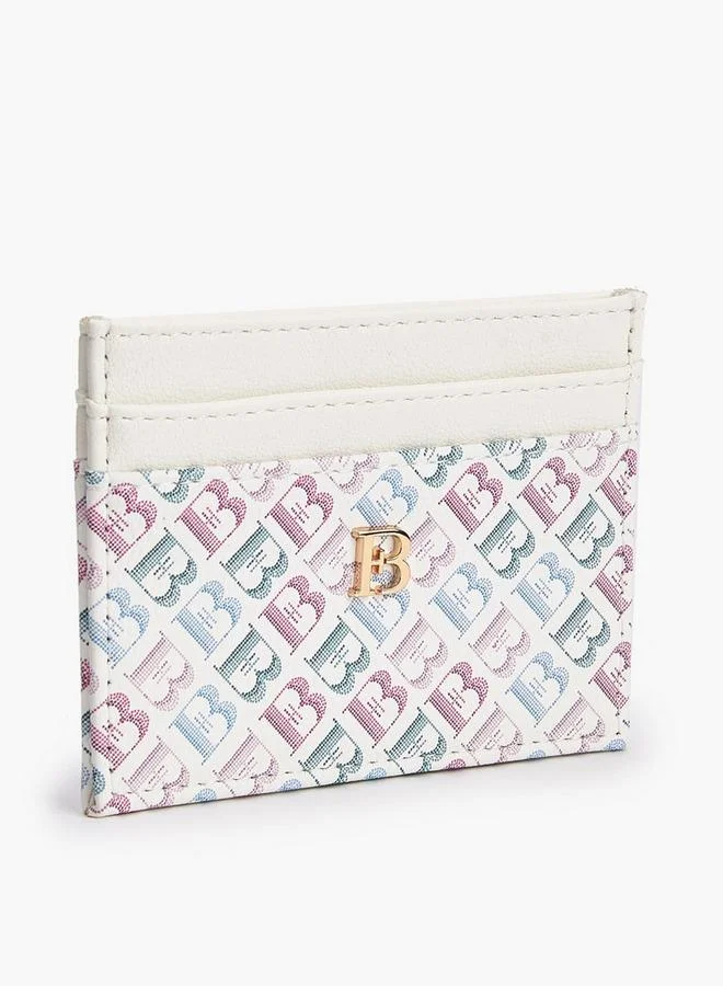 Flora Bella By Shoexpress Flora Bella Monogram Print Card Holder