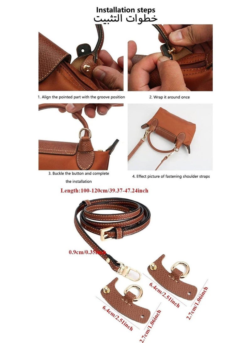 Longchamp French Longchamp Paper White Classic Style Women's Mini handbag,Crossbody Bags,Shoulder Bag Shoulder strap with buckle - Image 4