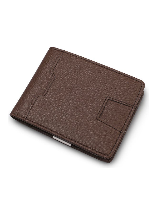 NIBEMINENT Anti Magnetic Leather Wallet Coffee  - Image 1