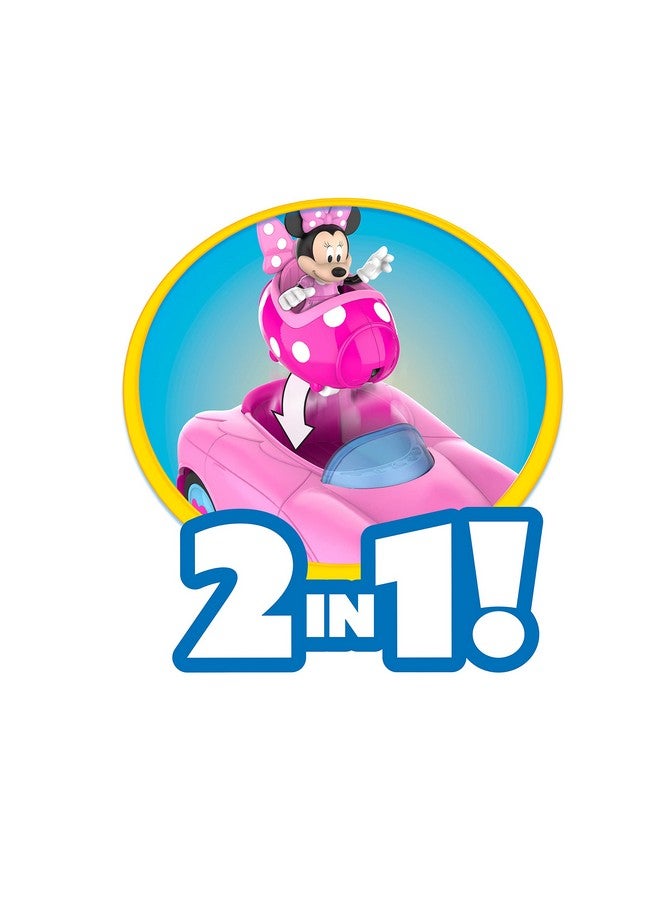 Mickey سيارة ميني ماوس الوردية المتحولة من ديزني جونيور ميكي ماوس فان هاوس - لعبة للأطفال من 3 سنوات فما فوق من جاست بلاي - Image 4