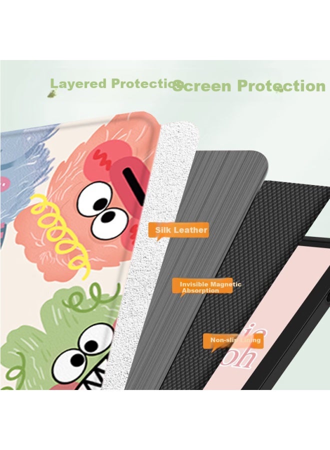 Jiang Ming Jiangming Compatible With Oppo Pad 4 Pro Case, Model, 13.2-Inch, Universal For Oneplus Pad 2 Pro, Oppo Tablet Protective Cover, Full Protection, Shockproof, Cartoon Creative Leather Case - Image 5