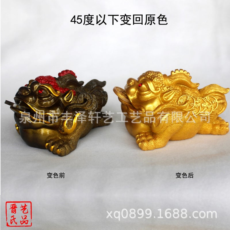 Tea Pet Ornaments Can Raise Hongyun Dangtou Color Changing Crafts Tea Tray Decorations Jin Shi Art Xuan Art Brand Factory - Image 4