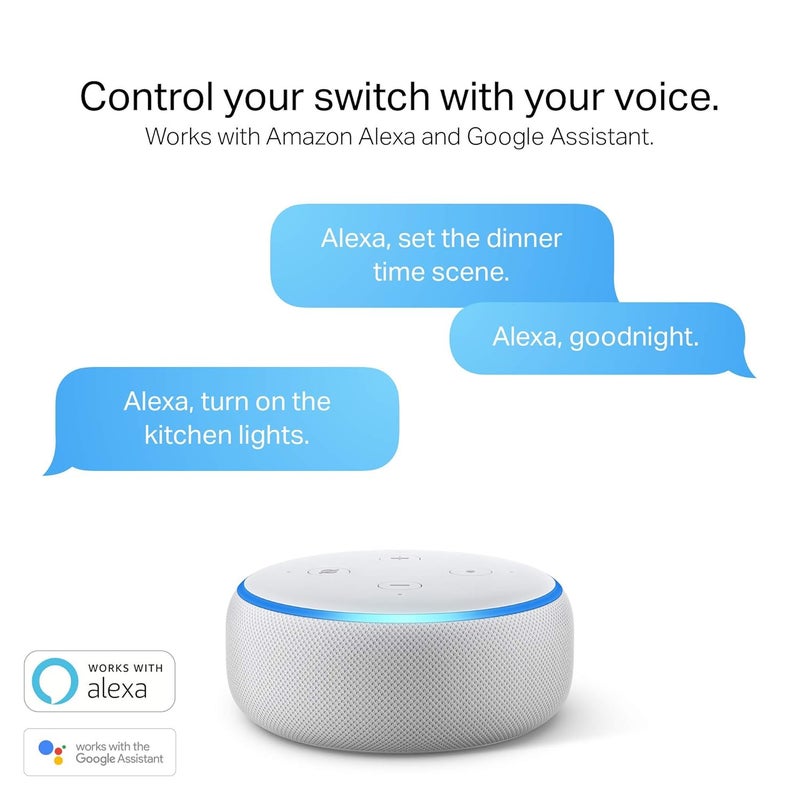 Kasa Smart 3 Way Switch HS210, Needs Neutral Wire, 2.4GHz Wi-Fi Light Switch works with Alexa and Google Home, UL Certified, No Hub Required , white - Image 2