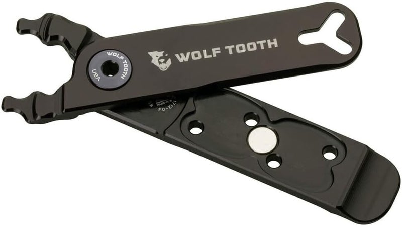 Wolf Tooth Pack Pliers - Master Link Combo Pliers - Black with Gray Bolt - Image 1