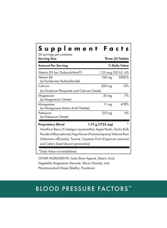 MICHAEL'S Health Naturopathic Programs Blood Pressure Factors - 90 Vegetarian Tablets - Provides Fluid Balance Support - Kosher - 30 Servings - Image 2