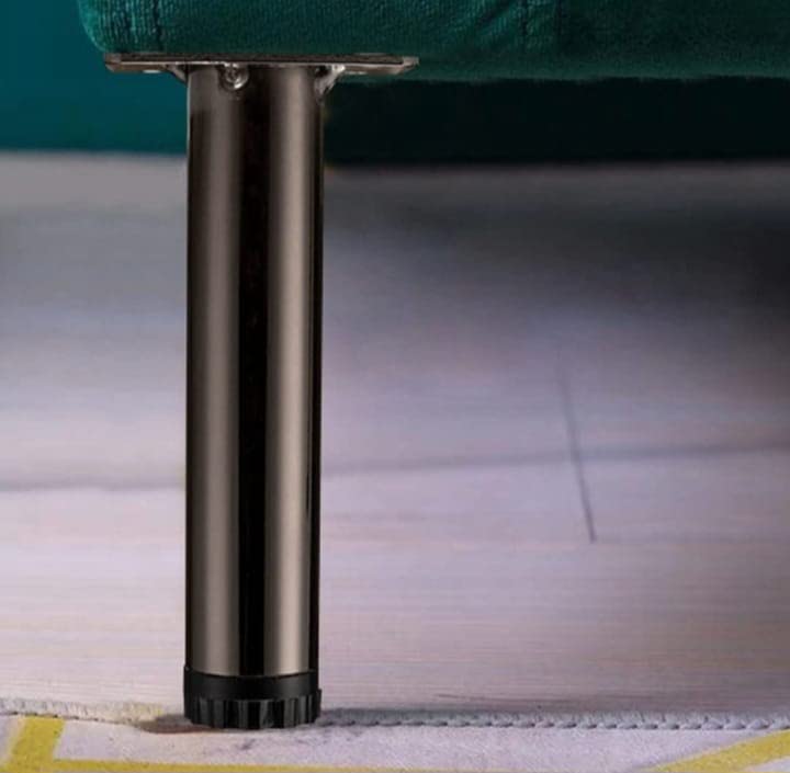 Aakash Decor Cabinet Legs 6 Inch 15 Cms Metallic Black Finish Tower Shape Cabinet Legs Set of 4 Mounting Screw Included  - Image 2