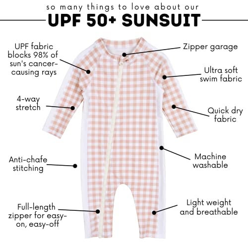 SwimZip Girls' Long-Sleeve UPF 50+ Swimsuit for Baby, Toddler, & Little Girls - Image 4