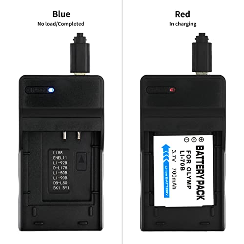 Norifon LI-70B USB Charger for Olympus D-700, D-705, D-710, D-715, D-745, FE-4020, FE-4040, FE-5040, VG-110, VG-120, VG-130, VG-140, VG-145, VG-150, VG-160, X-940, X-990 Camera and More - Image 4